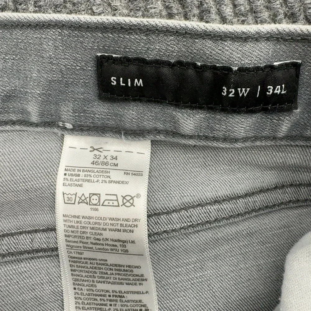 Banana Republic Jeans Mens 32 Gray‎ Cotton Stretch Slim Fit Casual Everyday